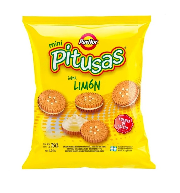 GALLETITAS PITUSAS 160g LIMON